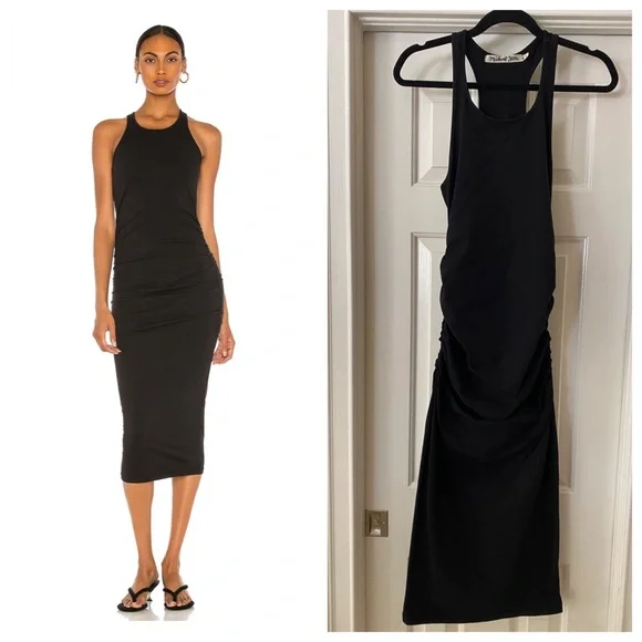 Michael Stars | Dresses | Euc Michael Stars Racerback Midi Dress In Black Sz L | Poshmark Michael Stars | Dresses | Euc Michael Stars Racerback Midi Dress In Black Sz L | Poshmark